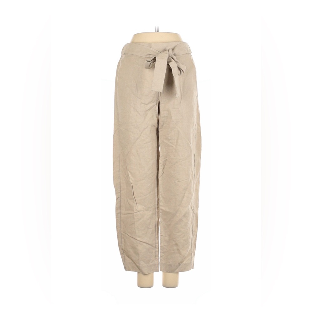 JCrew Women's Tan Tie-Waist Pants